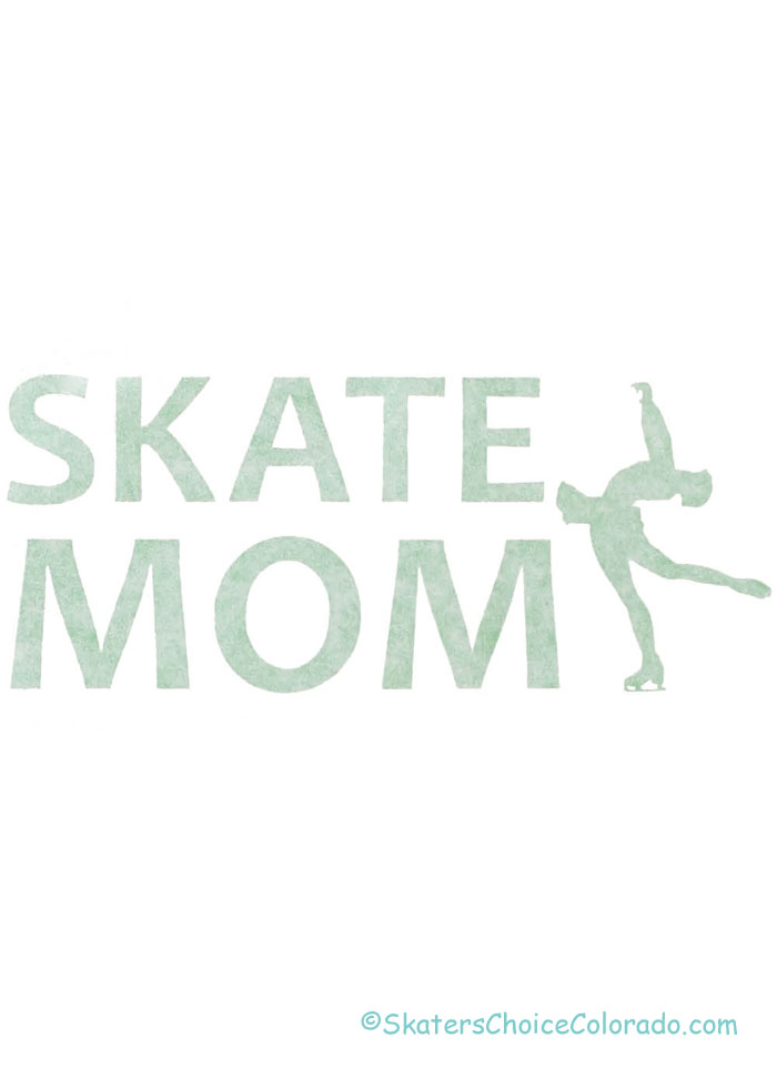 Decal Window Vinyl "Skate Mom" Layback Skater Lime - Click Image to Close