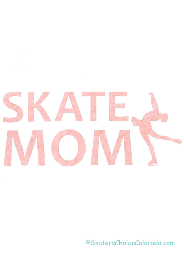 Decal Window Vinyl "Skate Mom" Layback Skater Orange - Click Image to Close