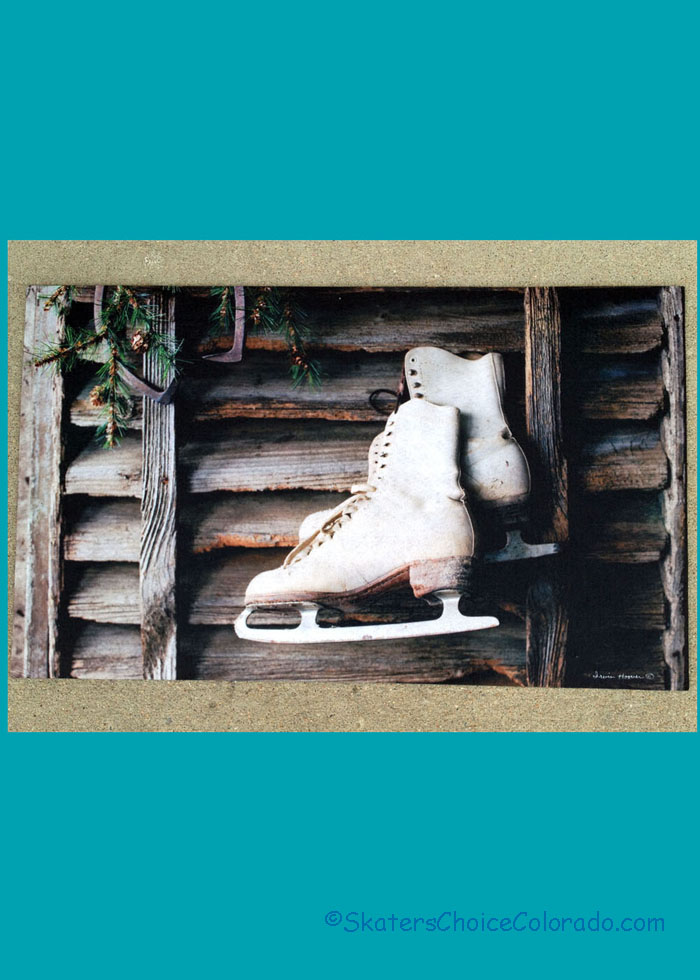 * Welcome Door Mat Decorative Custom A Pair Of Vintage Skates * - Click Image to Close