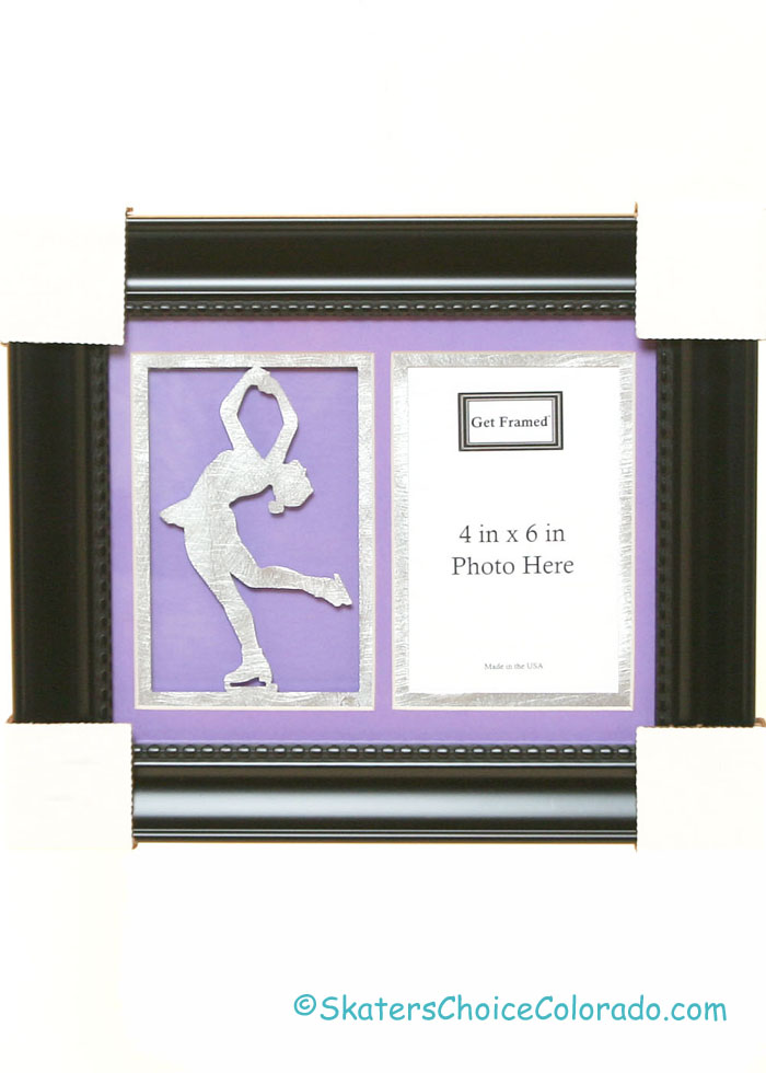 Frame Black Matte Lilac 4x6 Picture Laser Cut Layback Skater - Click Image to Close