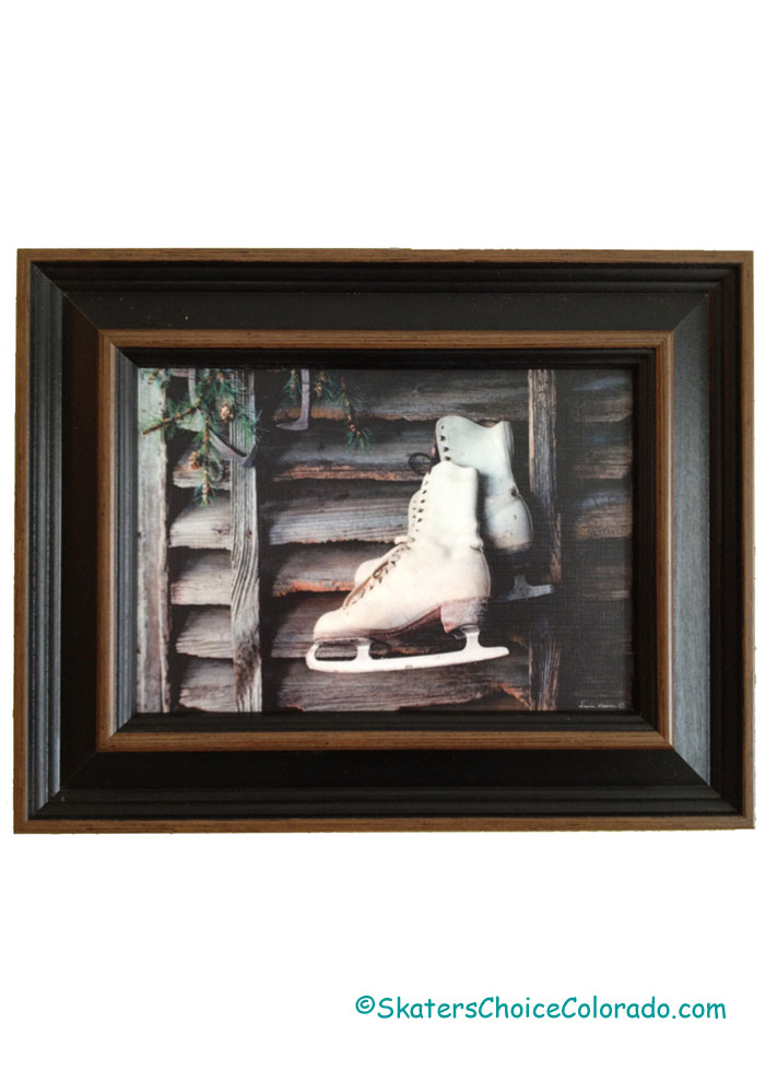 Framed 5x7 Skate Image Decoupage Canvas - Click Image to Close
