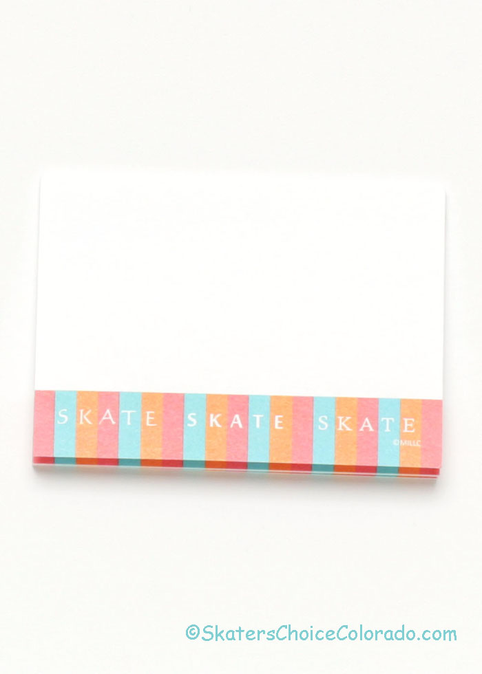 Sticky Notes "Skate" Pad 50 Sheets Share Your Skater Pride! - Click Image to Close