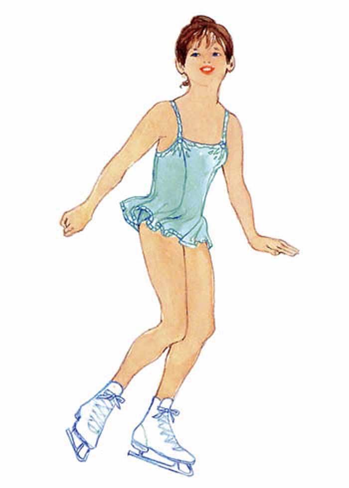 Glitter Figure Skater Sticker Paper Doll - Click Image to Close