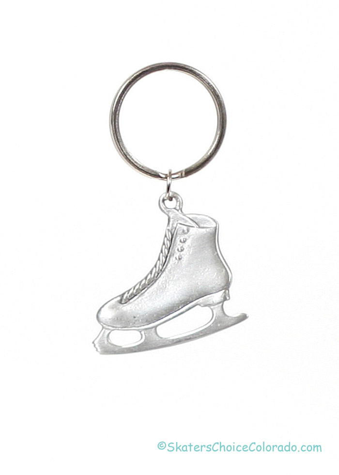 Key Chain Skate Pewter - Click Image to Close