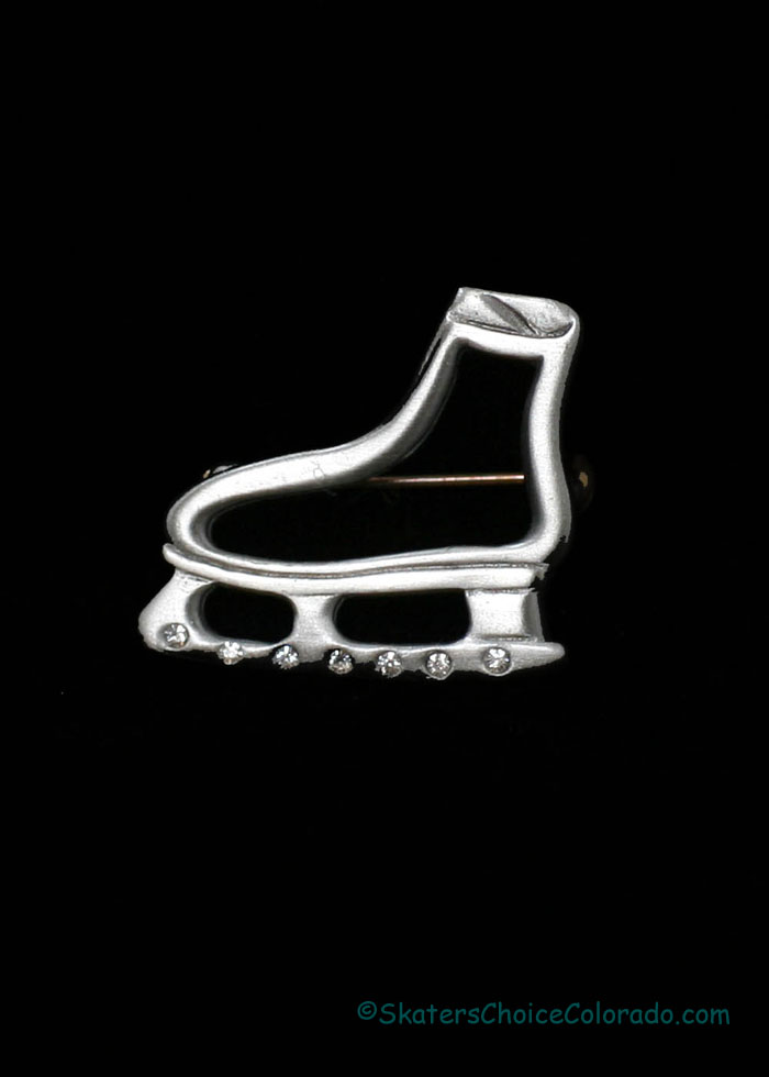 Jewelry Pewter Skate Pendant On Backorder - Click Image to Close