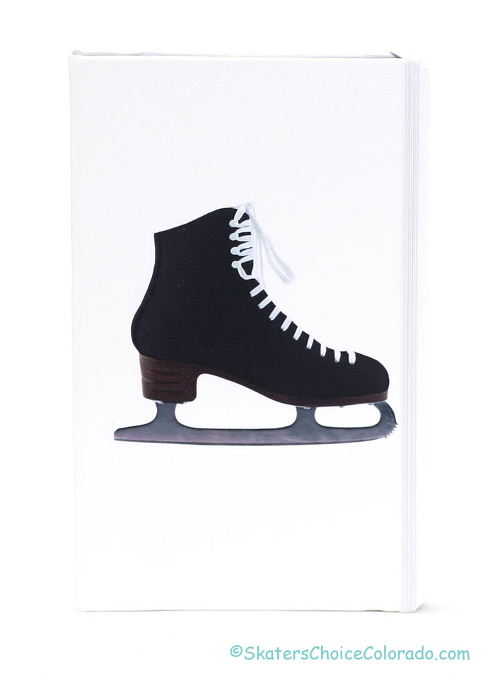 Journal Premium Ice Skating White With A Black Skate - Click Image to Close