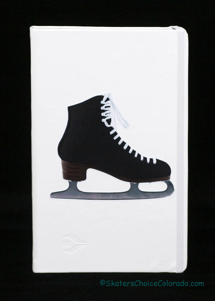 Journal Premium Ice Skating White With A Black Skate - Click Image to Close