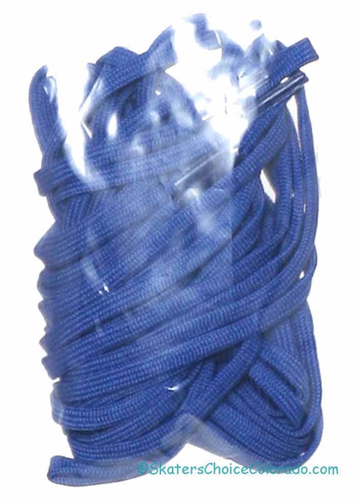 Royal Blue Figure Skate Boot Laces - Click Image to Close