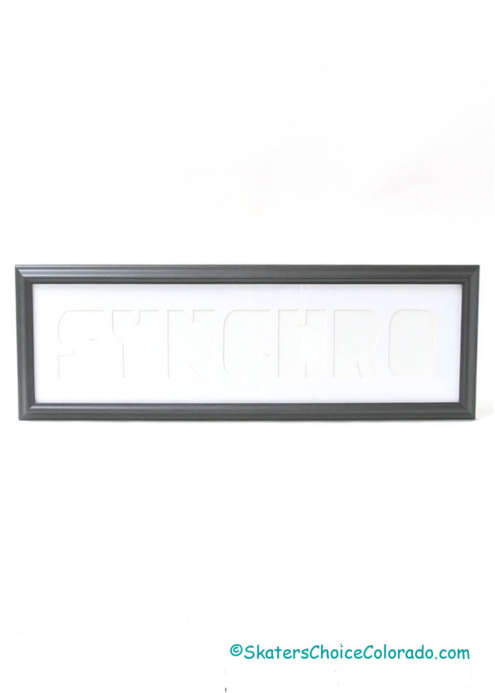 Framed "Synchro" Mat in White with Black Frame - Click Image to Close