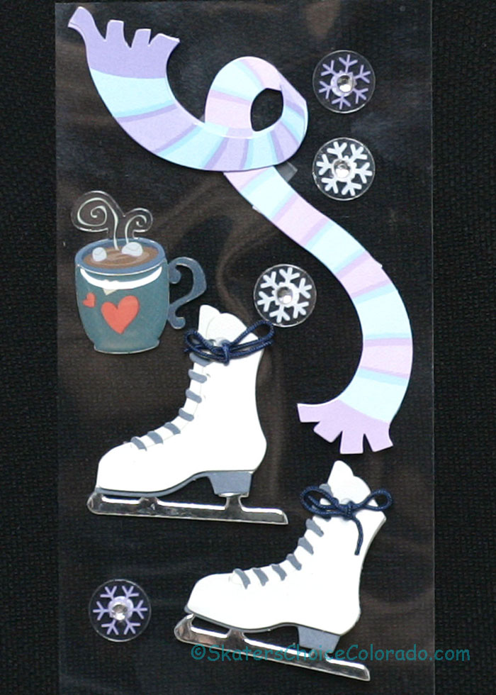 Ice Skating Stickers for Scrapbooking 8 Piece - Click Image to Close