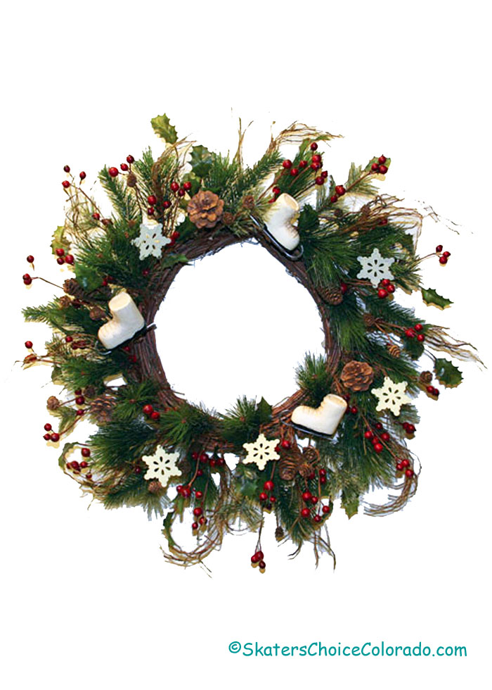 * Skates N Flakes Wreath Large * - Click Image to Close