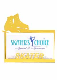 Business Card Holder for a Skater Yellow