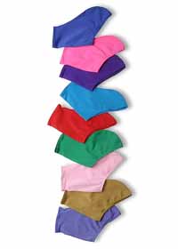 Boot Covers Lycra in a Rainbow of Colors