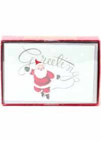 Vintage Santa Christmas Card Box