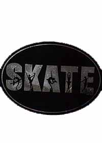 Magnet F Skate Word Oval for Car, Locker or Anywhere