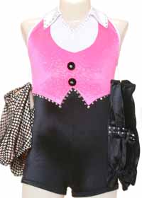 Consignment Costume Custom Jazz Spotlight Designs One Piece Pink