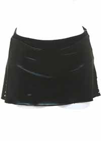 Consignment Custom Leather Look Skirt Slits Crystals Child 8-10