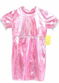 Consignment Custom Pink Metallic Beaded Sleeve Waist Child 8