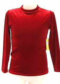 Consignment Custom Boys Shirt Red Velvet Long Sleeve Child 6x-7