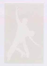 Poster Size Vinyl Wall Decal of Ice Dancers 3 Feet x 4.5 Feet