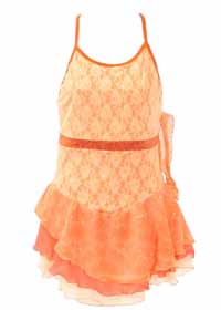Jerry's Freshly Squeezed Tangerine Sequins Georgette 648 Adult L