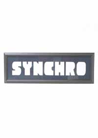 Framed "Synchro" Mat in Blue with Black Frame