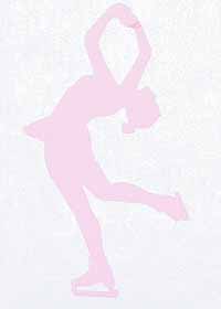 Figure Skater Wall Decals Big Wall Decor Layback Pink 22" Tall