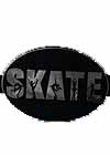 Magnet F Skate Word Oval for Car, Locker or Anywhere