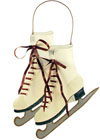 * Pair of Ice Skates Wallpocket *