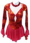 Consignment G Fashions Burgundy Burnt Orange Velvet Child 12-14