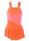 Consignment Sharene Velvet SL Tangerine Swarovski Stones Adult S
