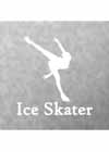 Decal #1 Female Spiral Pose "Ice Skater" Underneath 5.5"x5.5"