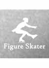Decal #2 Female Sitspin Pose "Figure Skater" Underneath 5"x6"