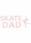Decal Window Vinyl "Skate Dad" Layback Skater Orange
