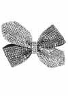 Bow Clip Rhinestone Clear