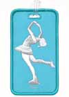 Luggage Tag Skater Layback Aqua