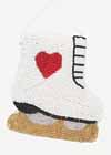 * Custom Beaded ♥ Ice Skate Purse *