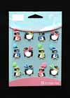 Ice Skating Stickers for Scrapbooking Skating Penquins 12 Piece