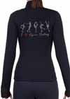 I Love Figure Skating Jackets 5 Poses Clear Rhinestone Adult S