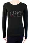 I Love Figure Skating Shirts 5 Poses Clear Rhinestone ♥